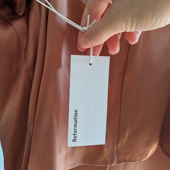 Reformation Bellisima Top in Praline - Picture 5 of 6